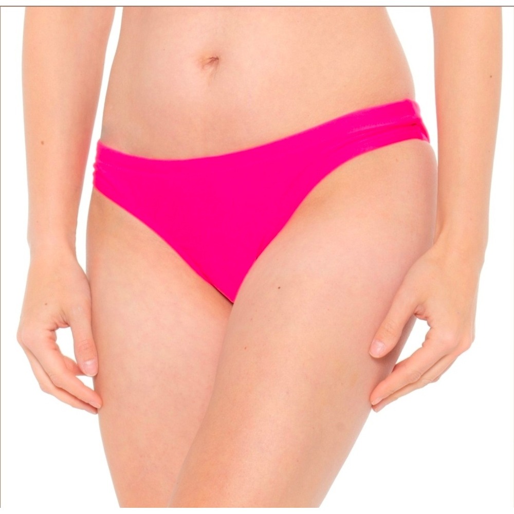 Speedo Pink Glo Cheeky Bikini BOTTOMS Eco Endurance MEDIUM NWT Athletic Sporty